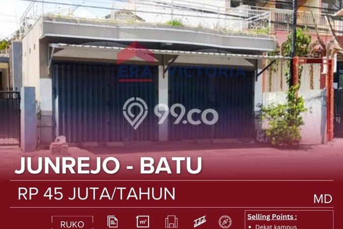 Ruko bagus disewakan di Junrejo Batu dengan LB 132m2 harga sewa terbaik Ruko bagus disewakan di Junrejo Batu dengan LB 132m2 harga sewa terbaik
