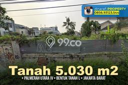 Tanah Dijual Lokasi Palmerah, Jakarta Barat Luas 5030m2 Legalitas Aman Tanah Dijual Lokasi Palmerah, Jakarta Barat Luas 5030m2 Legalitas Aman