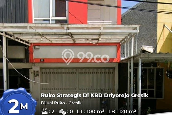 Ruko Dijual Lokasi Emas di Driyorejo Luas 120m2 Ruko Dijual Lokasi Emas di Driyorejo Luas 120m2