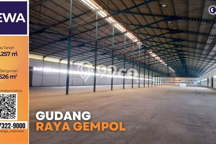 Gudang disewakan di Gempol Pasuruan dengan luas bangunan 21626m2 Gudang disewakan di Gempol Pasuruan dengan luas bangunan 21626m2