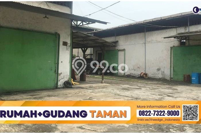 Area Ramai! Gudang Dijual di Taman untuk Bisnis Luas Bangunan 1530m2 Area Ramai! Gudang Dijual di Taman untuk Bisnis Luas Bangunan 1530m2