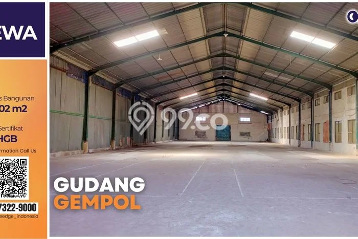 Unit Gudang Disewa Lokasi Gempol, Pasuruan Spesifikasi Luas Bangunan 1502m2 Unit Gudang Disewa Lokasi Gempol, Pasuruan Spesifikasi Luas Bangunan 1502m2