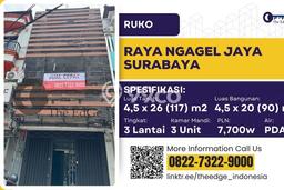 Untuk Dijual! Ruko di Ngagel Surabaya LT 117m2 / LB 90m2 Kawasan Strategis Untuk Dijual! Ruko di Ngagel Surabaya LT 117m2 / LB 90m2 Kawasan Strategis
