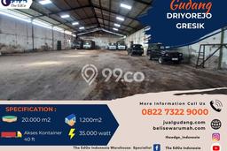 Gudang untuk disewa di Driyorejo punya LT 1200m2 & LB 1200m2 harga sewa kompetitif Gudang untuk disewa di Driyorejo punya LT 1200m2 & LB 1200m2 harga sewa kompetitif