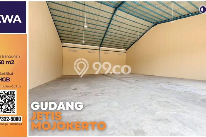Gudang disewakan lokasi strategis Jetis Mojokerto 360m2 Gudang disewakan lokasi strategis Jetis Mojokerto 360m2