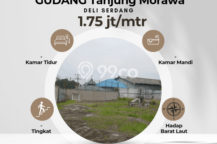 Gudang Dijual di Labuhan Deli LT 20000m2, LB 2800m2 untuk Investasi Gudang Dijual di Labuhan Deli LT 20000m2, LB 2800m2 untuk Investasi