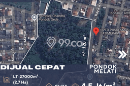 Jarang Ada! Tanah di Pondokmelati Punya Luas 27000m2 SHM Jarang Ada! Tanah di Pondokmelati Punya Luas 27000m2 SHM