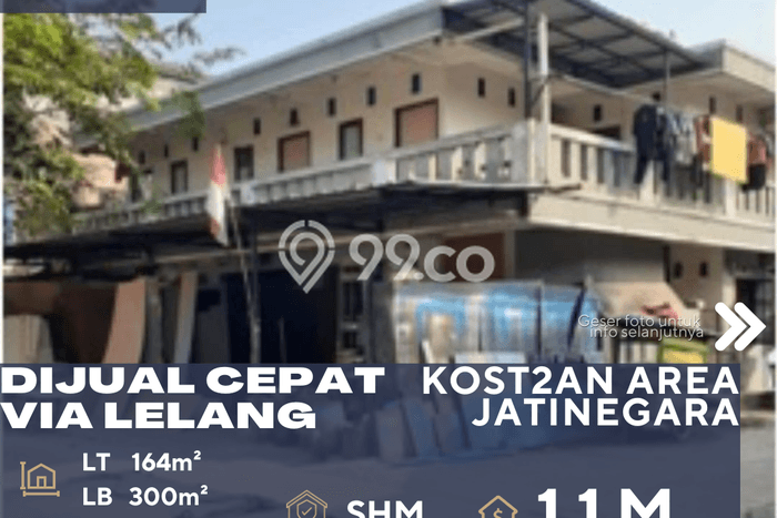 Untuk Dijual Kost di Jatinegara, Jakarta Timur, 7 KT, 7 KM, Luas 300m2 Untuk Dijual Kost di Jatinegara, Jakarta Timur, 7 KT, 7 KM, Luas 300m2