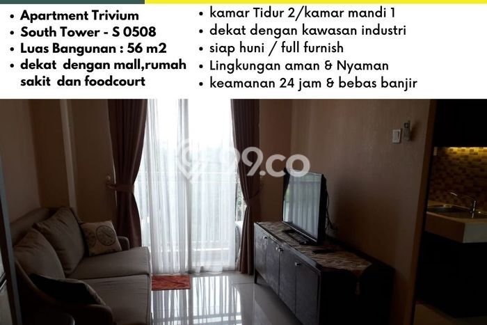 Apartemen Modern Dijual di Cikarang Selatan, Bekasi Dilengkapi 2 KT dan 1 KM Apartemen Modern Dijual di Cikarang Selatan, Bekasi Dilengkapi 2 KT dan 1 KM