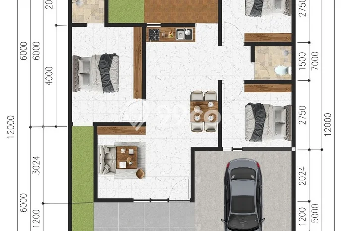 Hunian Cantik Minimalis Lb 107m2 di Ngaglik, Sleman Hunian Cantik Minimalis Lb 107m2 di Ngaglik, Sleman