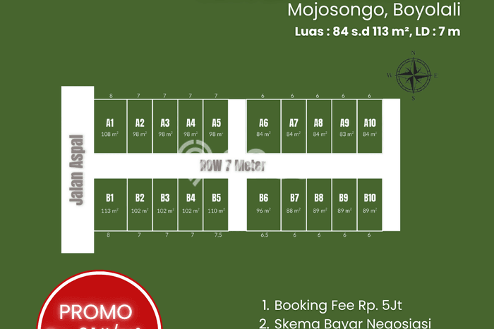 Tanah Area Berkembang Kawasan Banyudono, Luas 98m², Kawasan Asri, Dekat Banyudono, Boyolali, Boyolali Tanah Area Berkembang Kawasan Banyudono, Luas 98m², Kawasan Asri, Dekat Banyudono, Boyolali, Boyolali