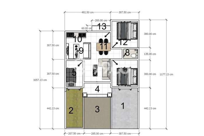 Rumah Strategis Minimalis Lb 65m2 di Kota Baru, Jambi Rumah Strategis Minimalis Lb 65m2 di Kota Baru, Jambi