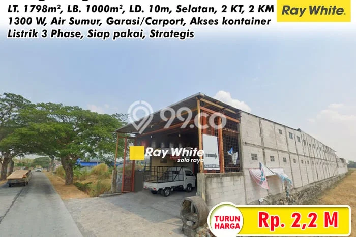 Gudang Dijual Lokasi Stratagis di Wonosari Klaten Cocok untuk Bisnis Gudang Dijual Lokasi Stratagis di Wonosari Klaten Cocok untuk Bisnis