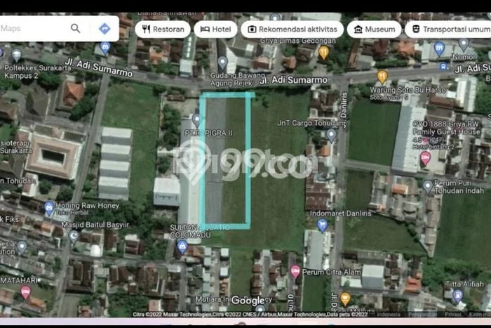 Disewakan Tanah di Klodran Karanganyar Seluas 2700m2 Disewakan Tanah di Klodran Karanganyar Seluas 2700m2