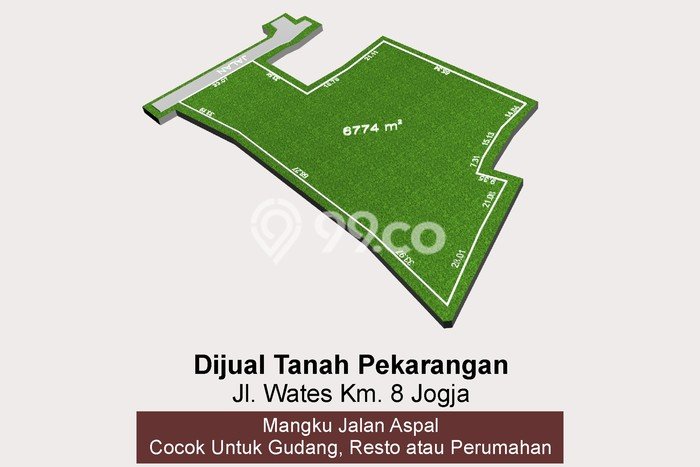 Dijual Tanah Kawasan Sedayu, Luas 6774m², Akses Strategis Dijual Tanah Kawasan Sedayu, Luas 6774m², Akses Strategis
