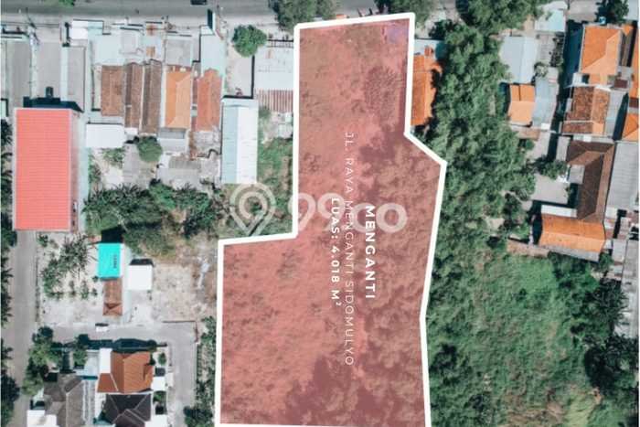 Lahan Strategis di Menganti Dijual dengan Luas 4018m2 Lahan Strategis di Menganti Dijual dengan Luas 4018m2