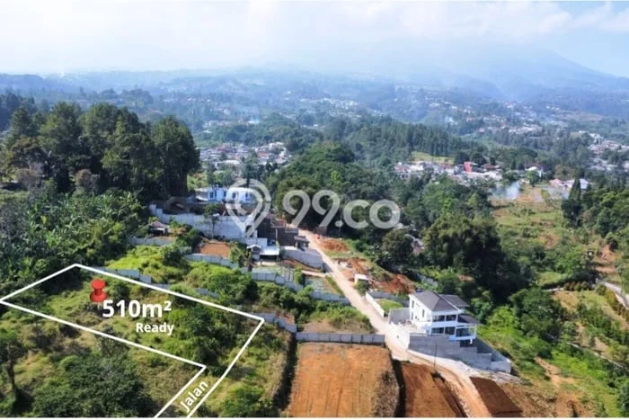 Tanah di Megamendung, Luas 510m2m², Dekat Jalan Raya Tanah di Megamendung, Luas 510m2m², Dekat Jalan Raya