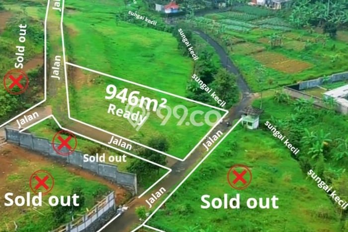 Lahan Strategis di Cisarua Dijual dengan Luas 946m2 Lahan Strategis di Cisarua Dijual dengan Luas 946m2
