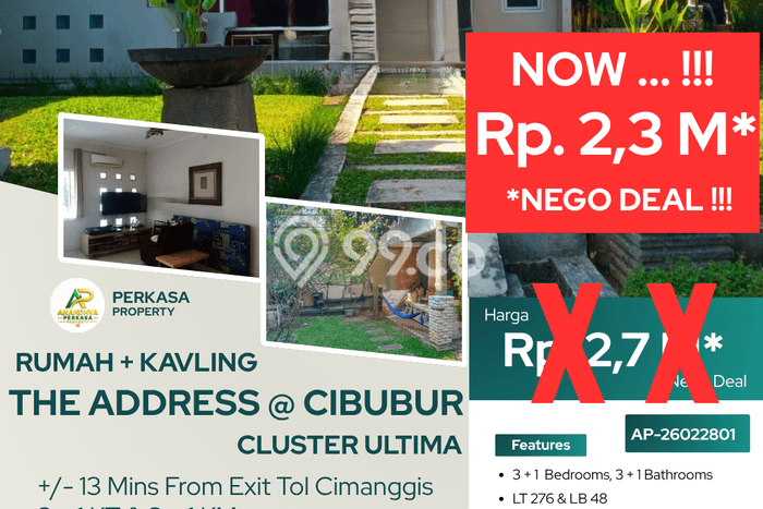 Dijual Rumah 3 Kamar Lokasi Strategis Nyaman dan Strategis di Tapos Dijual Rumah 3 Kamar Lokasi Strategis Nyaman dan Strategis di Tapos