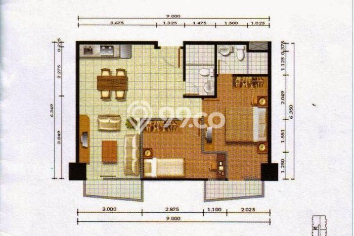 Hunian Apartemen Strategis untuk Dijual di Jakarta Selatan dengan 2 Kamar Hunian Apartemen Strategis untuk Dijual di Jakarta Selatan dengan 2 Kamar