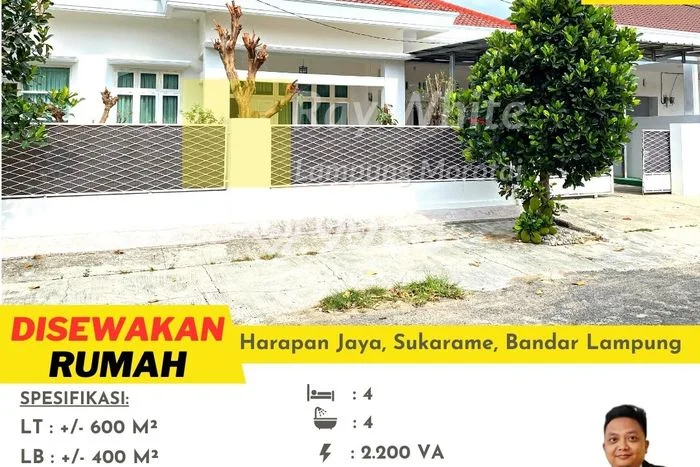 Lokasi terbaik! Rumah siap huni dikontrakkan di Sukarame LB 400m2 Lokasi terbaik! Rumah siap huni dikontrakkan di Sukarame LB 400m2