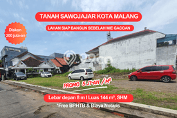 Tanah Kavling Dijual di Sawojajar, Malang dengan Luas Tanah 144m2 Tanah Kavling Dijual di Sawojajar, Malang dengan Luas Tanah 144m2