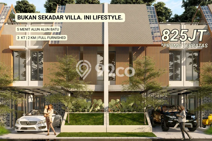 Tersedia Vila di Bumiaji, Dimensi 60m2m², Lingkungan tenang untuk keluarga Tersedia Vila di Bumiaji, Dimensi 60m2m², Lingkungan tenang untuk keluarga