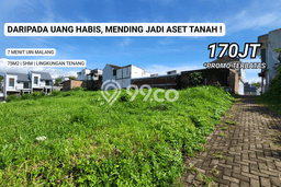 Tanah Kavling Dijual di Merjosari, Malang dengan Luas Tanah 72m2 Tanah Kavling Dijual di Merjosari, Malang dengan Luas Tanah 72m2