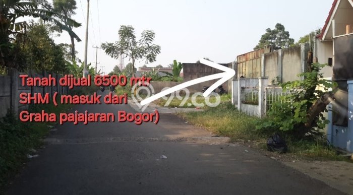 Kavling Tanah di Bogor Timur Dijual Luas 6500m2 Legalitas SHM Kavling Tanah di Bogor Timur Dijual Luas 6500m2 Legalitas SHM