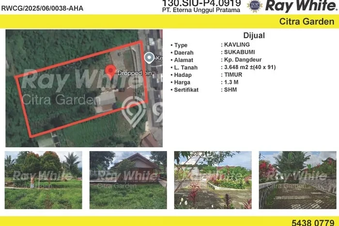 Kavling Tanah di Sukalarang Dijual Luas 3648m2 Legalitas SHM Kavling Tanah di Sukalarang Dijual Luas 3648m2 Legalitas SHM