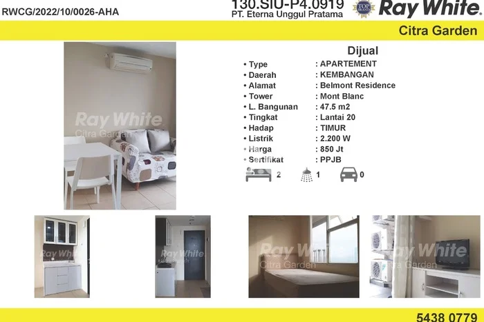 Hunian Apartemen 2 KT 1 KM di Kembangan, Jakarta Barat Dijual Cepat Hunian Apartemen 2 KT 1 KM di Kembangan, Jakarta Barat Dijual Cepat