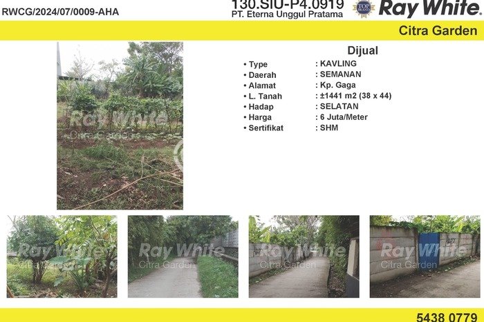 LOKASI PREMIUM! Tanah di Semanan, Luas 1440m², Jalur Mudah LOKASI PREMIUM! Tanah di Semanan, Luas 1440m², Jalur Mudah