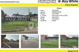 Tanah Dijual Area Strategis di Puri Indah Jakarta Barat 241m2 Tanah Dijual Area Strategis di Puri Indah Jakarta Barat 241m2