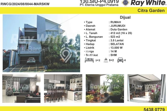 Dijual Rumah Luas Elegan Dengan View Eksklusif di Jurumudi, Tangerang Dijual Rumah Luas Elegan Dengan View Eksklusif di Jurumudi, Tangerang
