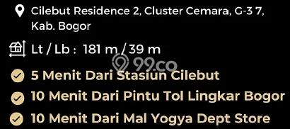 Dijual Cepat Rumah Favorit Siap Huni LB 40m2 di Bogor Barat, Bogor Dijual Cepat Rumah Favorit Siap Huni LB 40m2 di Bogor Barat, Bogor