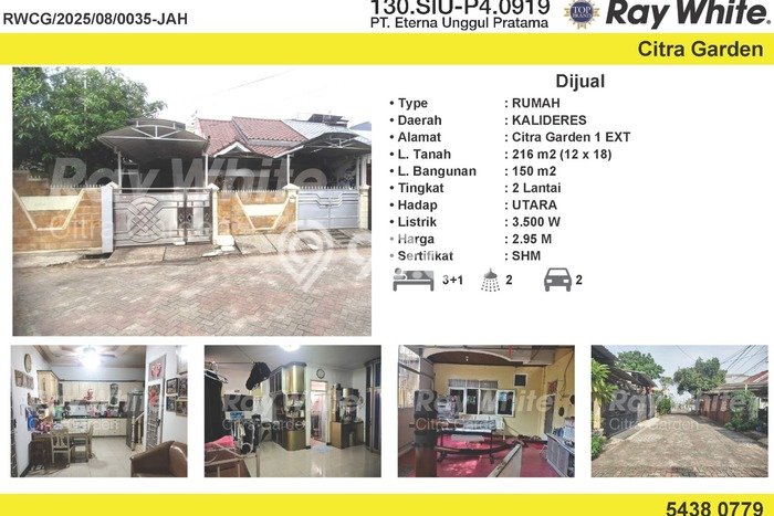 Jual Rumah Luas Elegan Dengan View Cantik di Citra Garden, Jakarta Barat Jual Rumah Luas Elegan Dengan View Cantik di Citra Garden, Jakarta Barat
