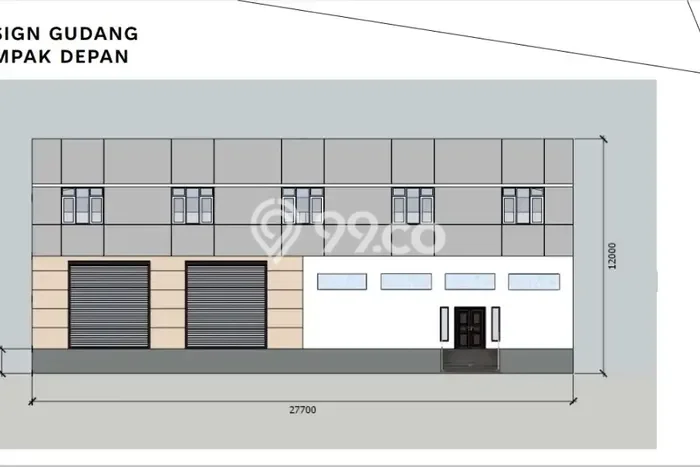 Disewakan Gudang di Kawasan Ramai Cikarang Luas 1232m2 Disewakan Gudang di Kawasan Ramai Cikarang Luas 1232m2