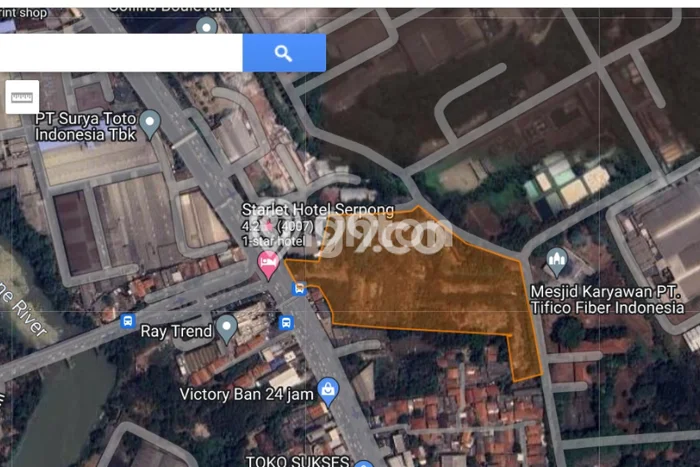 Kavling Tanah Dijual di Serpong Tangerang Selatan Spesifikasi 22075m2 Kavling Tanah Dijual di Serpong Tangerang Selatan Spesifikasi 22075m2
