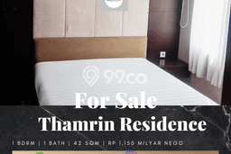 Untuk Dijual Apartemen Nyaman di Tanah Abang Jakarta Pusat 1 Kamar Tidur Untuk Dijual Apartemen Nyaman di Tanah Abang Jakarta Pusat 1 Kamar Tidur