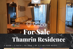 Siap Huni Apartemen Prestisius di Thamrin 3 Kamar & 2 Kamar Mandi Siap Huni Apartemen Prestisius di Thamrin 3 Kamar & 2 Kamar Mandi
