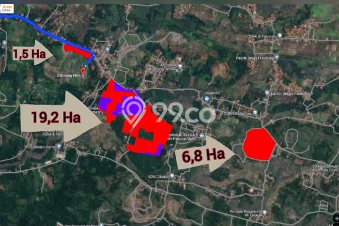 Tanah Dijual Lokasi Cilaku, Cianjur dengan Luas Tanah 192000m2 dan Status - Tanah Dijual Lokasi Cilaku, Cianjur dengan Luas Tanah 192000m2 dan Status -