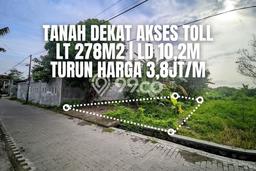 Tanah Komersial Dijual di Gamping Sleman 278m2 Tanah Komersial Dijual di Gamping Sleman 278m2
