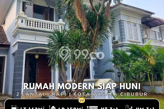 Ready to Use! Luxury House LT 162m2 Desain Modern di Kota Wisata Ready to Use! Luxury House LT 162m2 Desain Modern di Kota Wisata