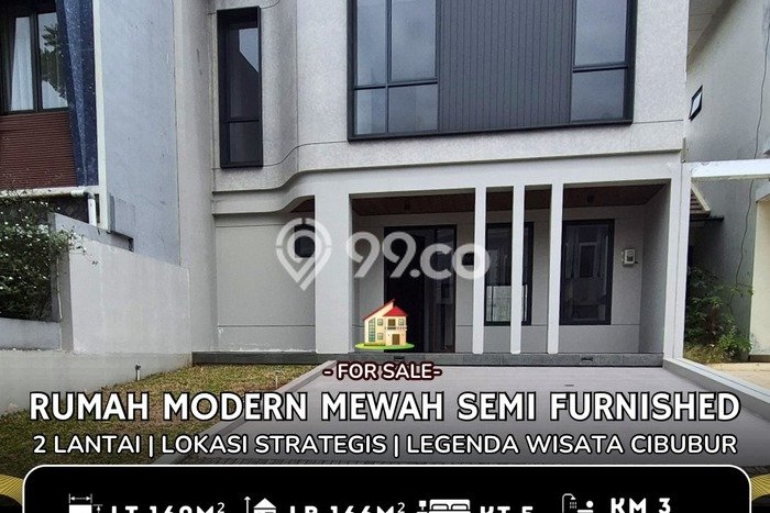 Rumah Modern 5 KT di Legenda Wisata Bogor Unfurnished Rumah Modern 5 KT di Legenda Wisata Bogor Unfurnished