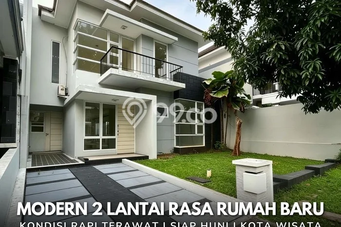 For Sale! Premium House LT 200m2 Desain Elegan di Kota Wisata For Sale! Premium House LT 200m2 Desain Elegan di Kota Wisata