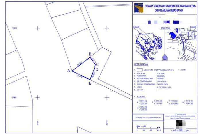 Tanah Dijual Area Strategis di Kabil Batam 1250m2 Tanah Dijual Area Strategis di Kabil Batam 1250m2