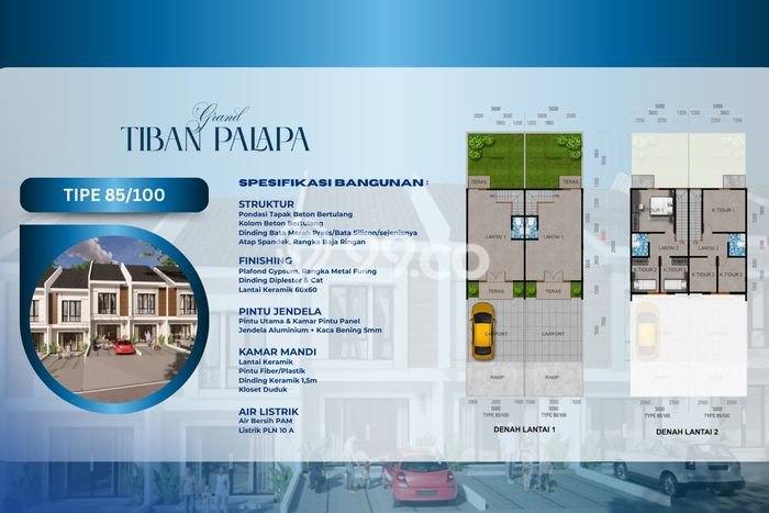 Rumah Modern 3 KT di Tiban Batam Unfurnished Rumah Modern 3 KT di Tiban Batam Unfurnished