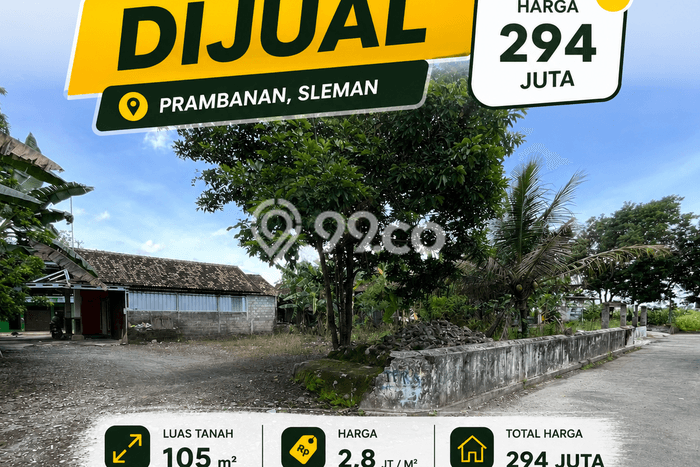 Tanah Dijual Lokasi Prambanan Sleman SHM Tanah Dijual Lokasi Prambanan Sleman SHM