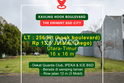 Tanah Kavling Dijual di BSD Eminent, Tangerang dengan Luas Tanah 256m2 Tanah Kavling Dijual di BSD Eminent, Tangerang dengan Luas Tanah 256m2