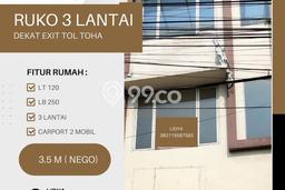 Dijual RUKO 3 LANTAI di Jalan raya moh TOHA Dijual RUKO 3 LANTAI di Jalan raya moh TOHA